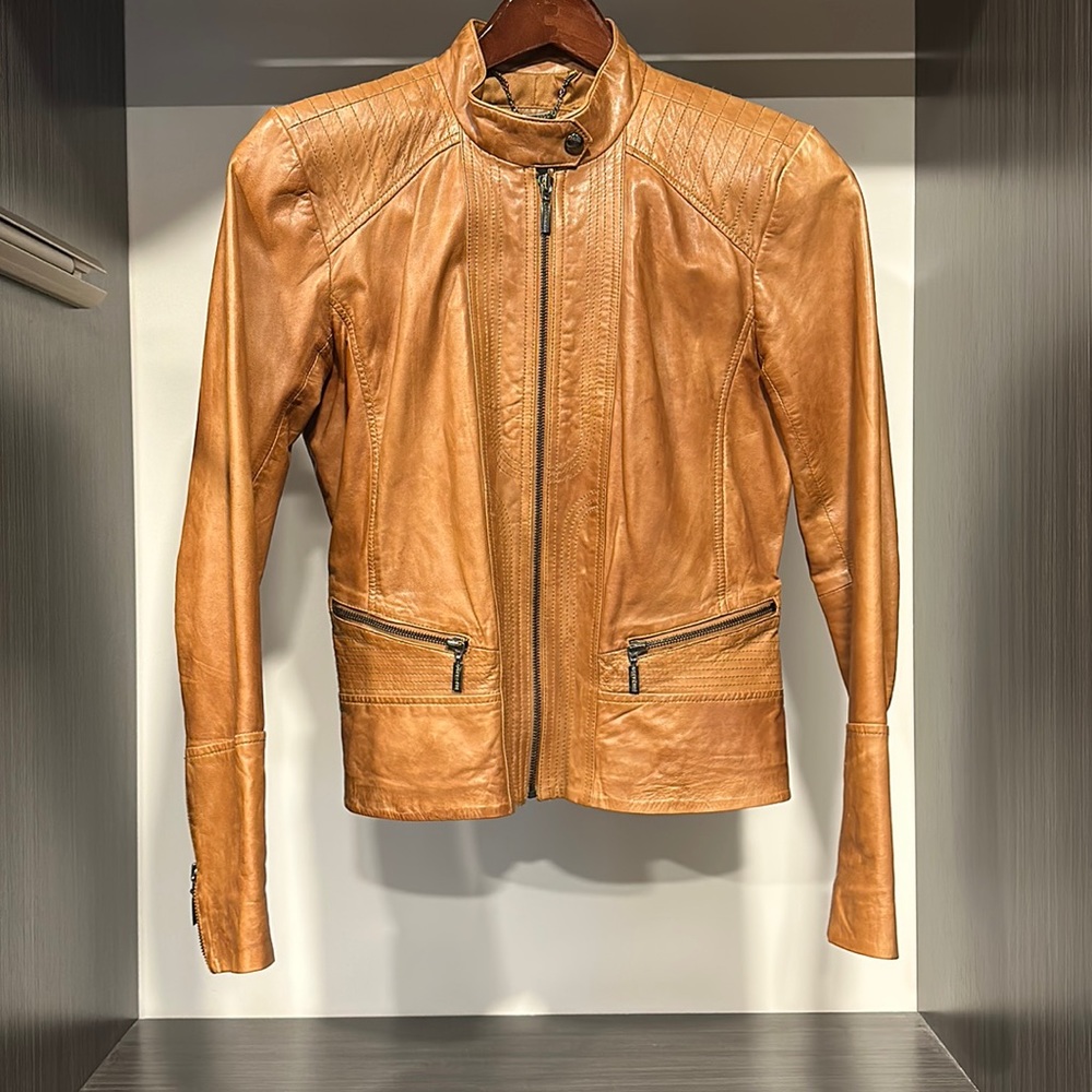 Bernardo Leather Moto Jacket